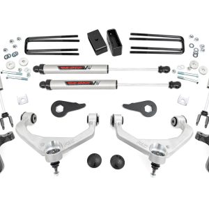 Rough Country 3.5 Inch Knuckle Lift Kit V2 w/ Overloads Chevy/GMC 2500HD/3500HD (11-19)