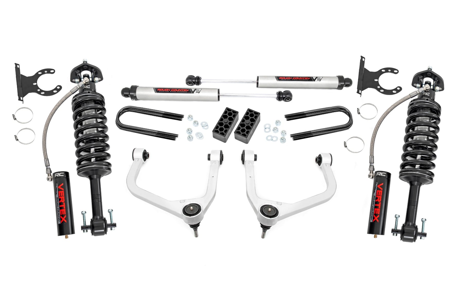 Rough Country 3.5 Inch Lift Kit Vertex/V2 Chevy Silverado 1500 2WD/4WD (2025-2026)