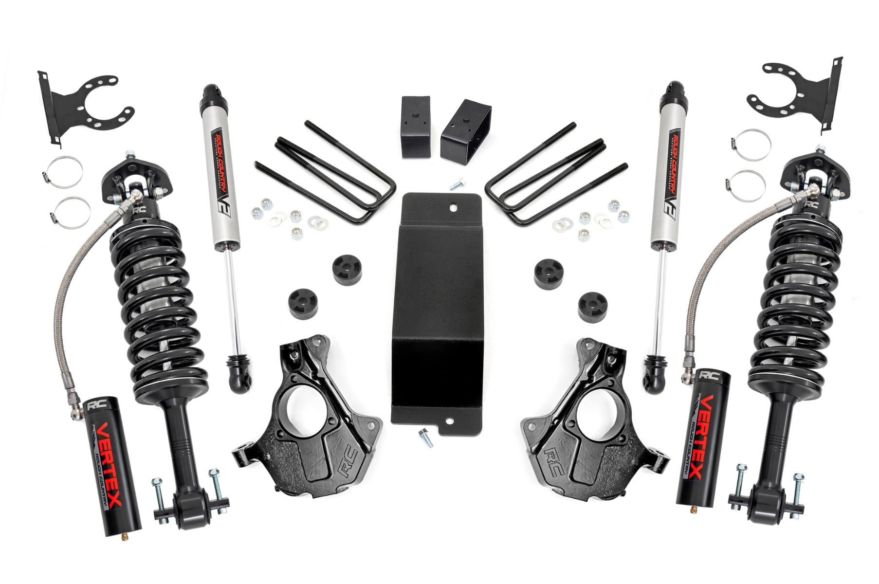 Rough Country 3.5 Inch Lift Kit Cast Steel LCA Vertex/V2 Chevy/GMC 1500 (14-18 & Classic)