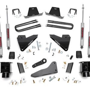 Rough Country 5 Inch Lift Kit Radius Arm Drop SRW Ram 3500 4WD (2013-2015)