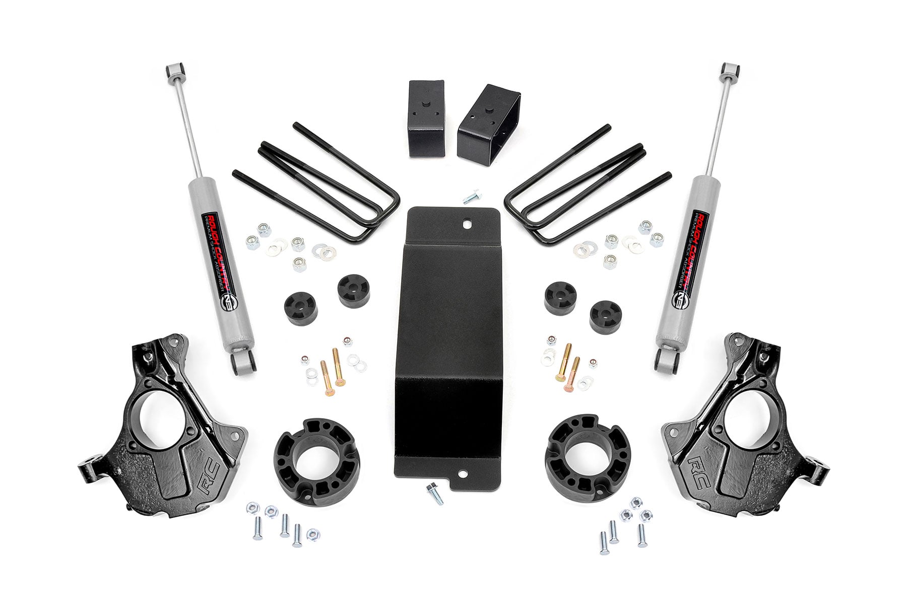 Rough Country 3.5 Inch Lift Kit Cast Steel LCA Chevy/GMC 1500 (14-18 & Classic)