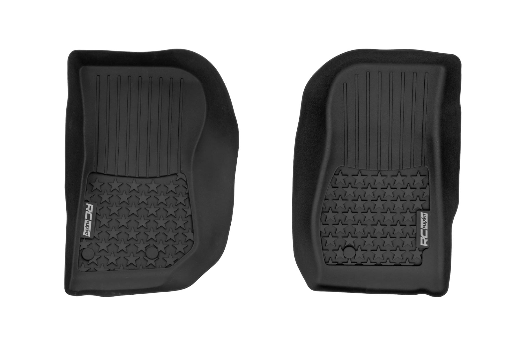 Rough Country Floor Mats FR 4 Door Jeep Wrangler Unlimited 4WD (2014-2018)