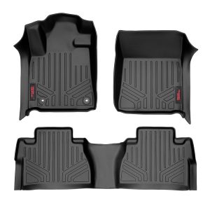 Rough Country Floor Mats FR & RR CrewMax Toyota Tundra 2WD/4WD (2014-2021)