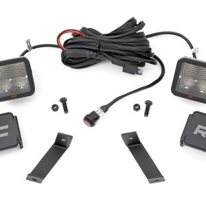Rough Country LED Light Kit Ditch Mount 2″ Spectrum Pair Spot Jeep Cherokee KL (14-21)