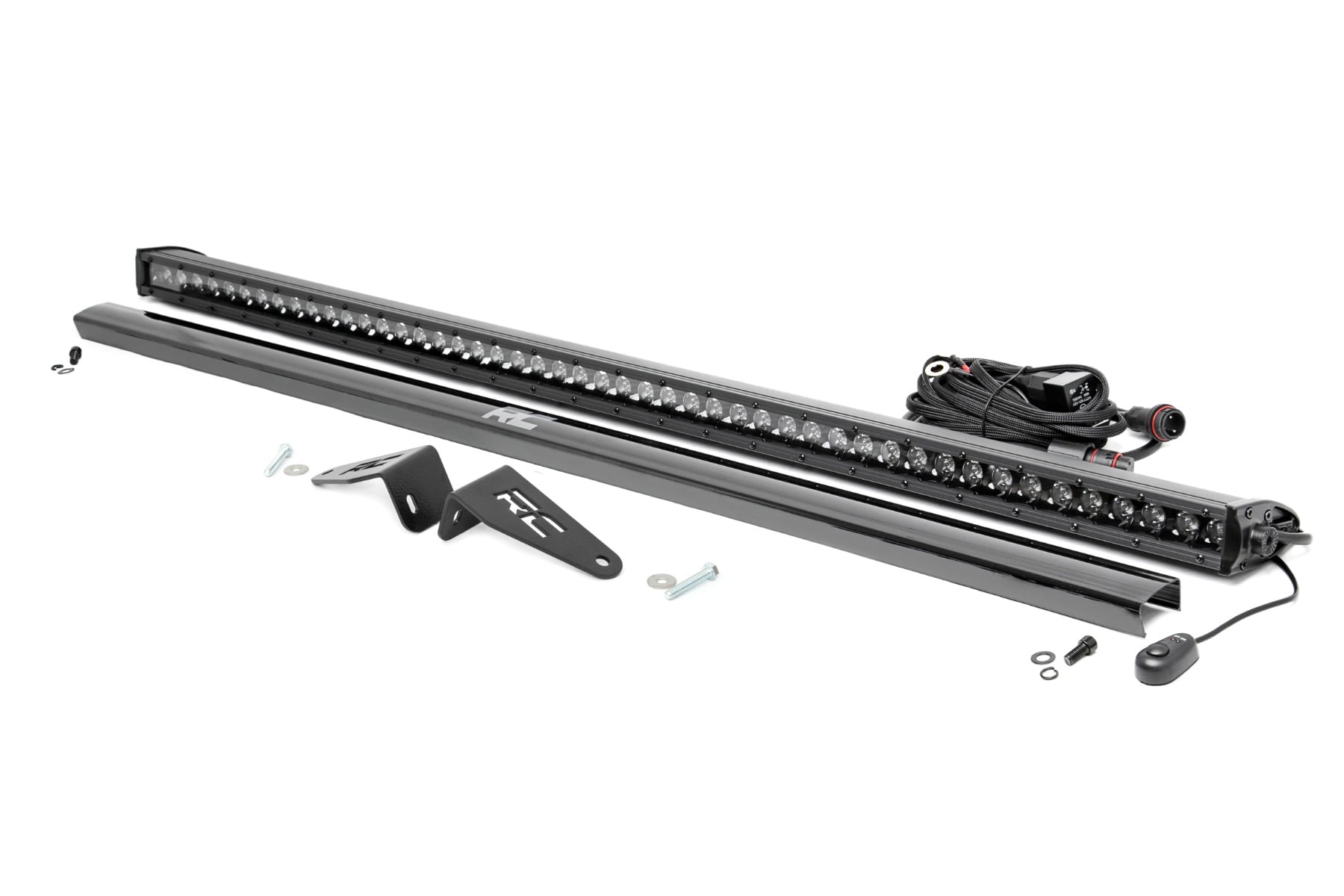 Rough Country LED Light Kit Rear Mount 50″ Black Pair Polaris Ranger XP 1000