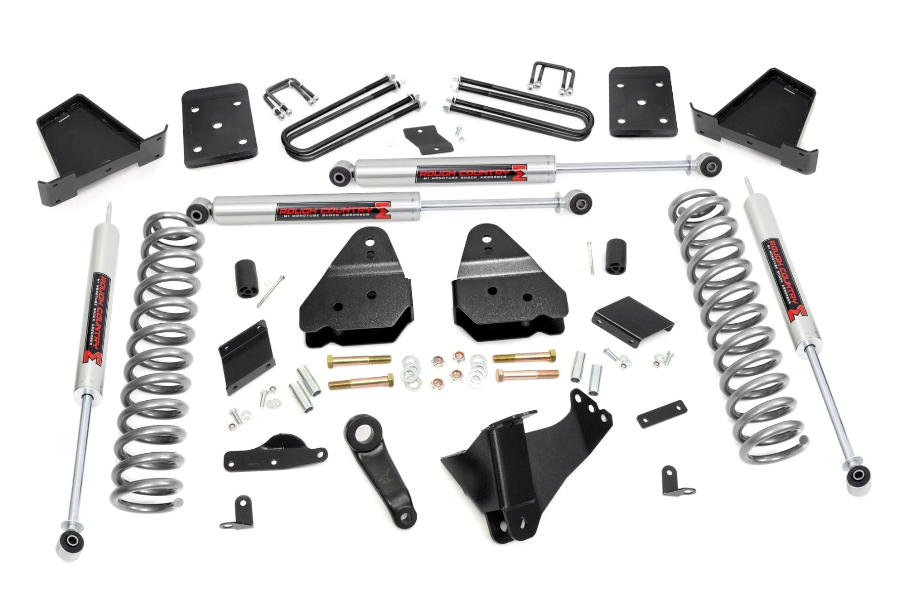 Rough Country 6 Inch Lift Kit Gas No OVLD M1 Ford F-250 Super Duty 4WD (2015-2016)