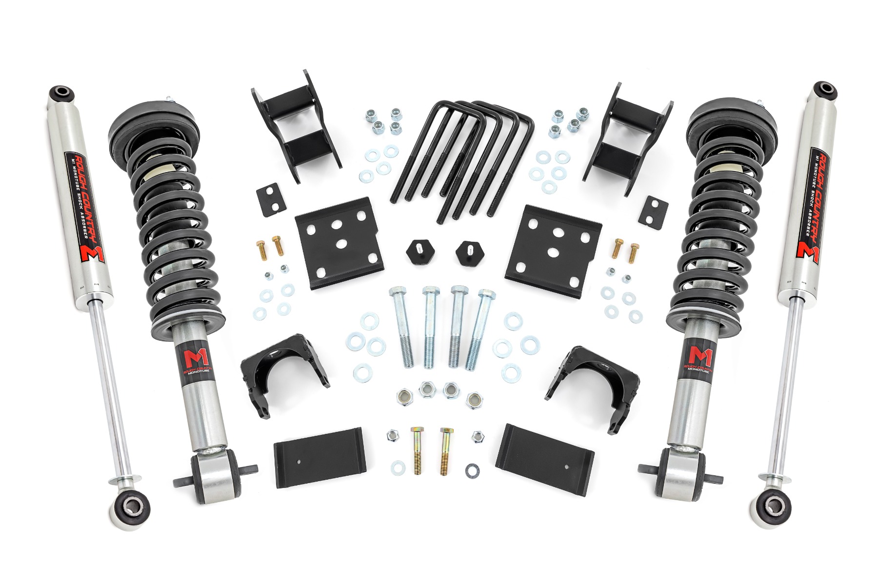 Rough Country 2 Inch Lowering Kit 4 Inch Rear Lowering M1 Ford F-150 4WD (2015-2026)