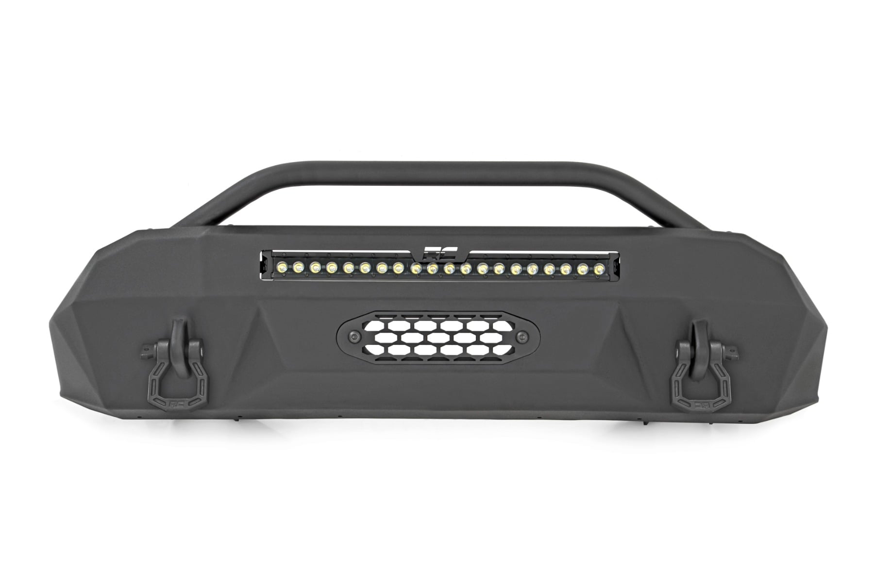 Rough Country Front Bumper Hybrid 20″ Blk DRL LED Toyota Tacoma 2WD/4WD (2016-2023)