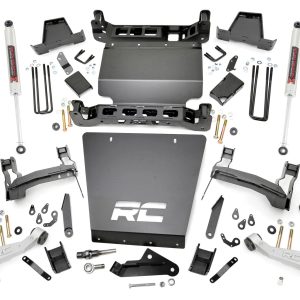 Rough Country 7 Inch Stamped Steel LCA Lift Kit Forged UCA Bracket M1 Struts/M1 Chevy/GMC 1500 (16-18)