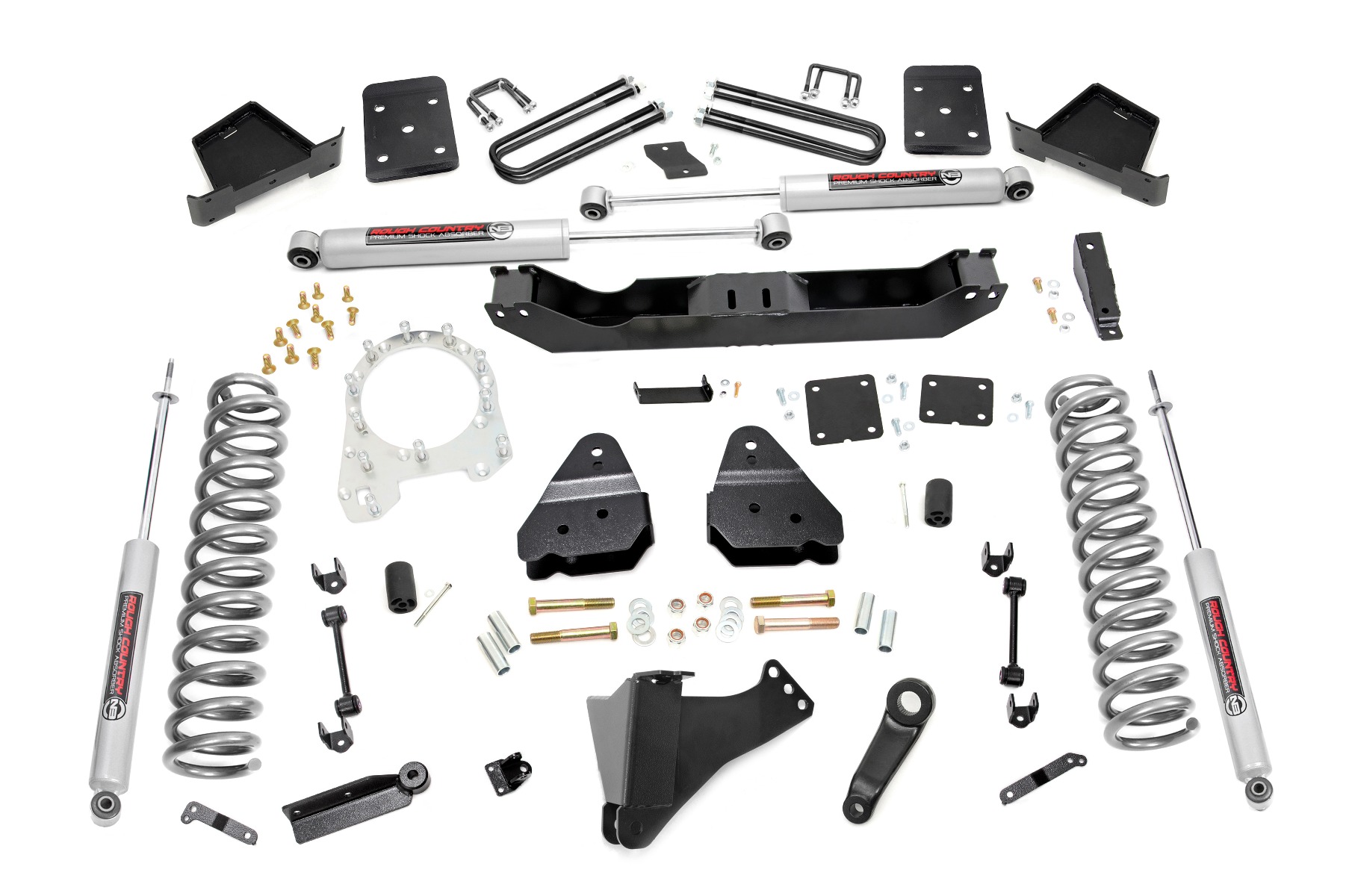 Rough Country 6 Inch Lift Kit OVLDS Ford F-250/F-350 Super Duty 4WD (2017-2022)