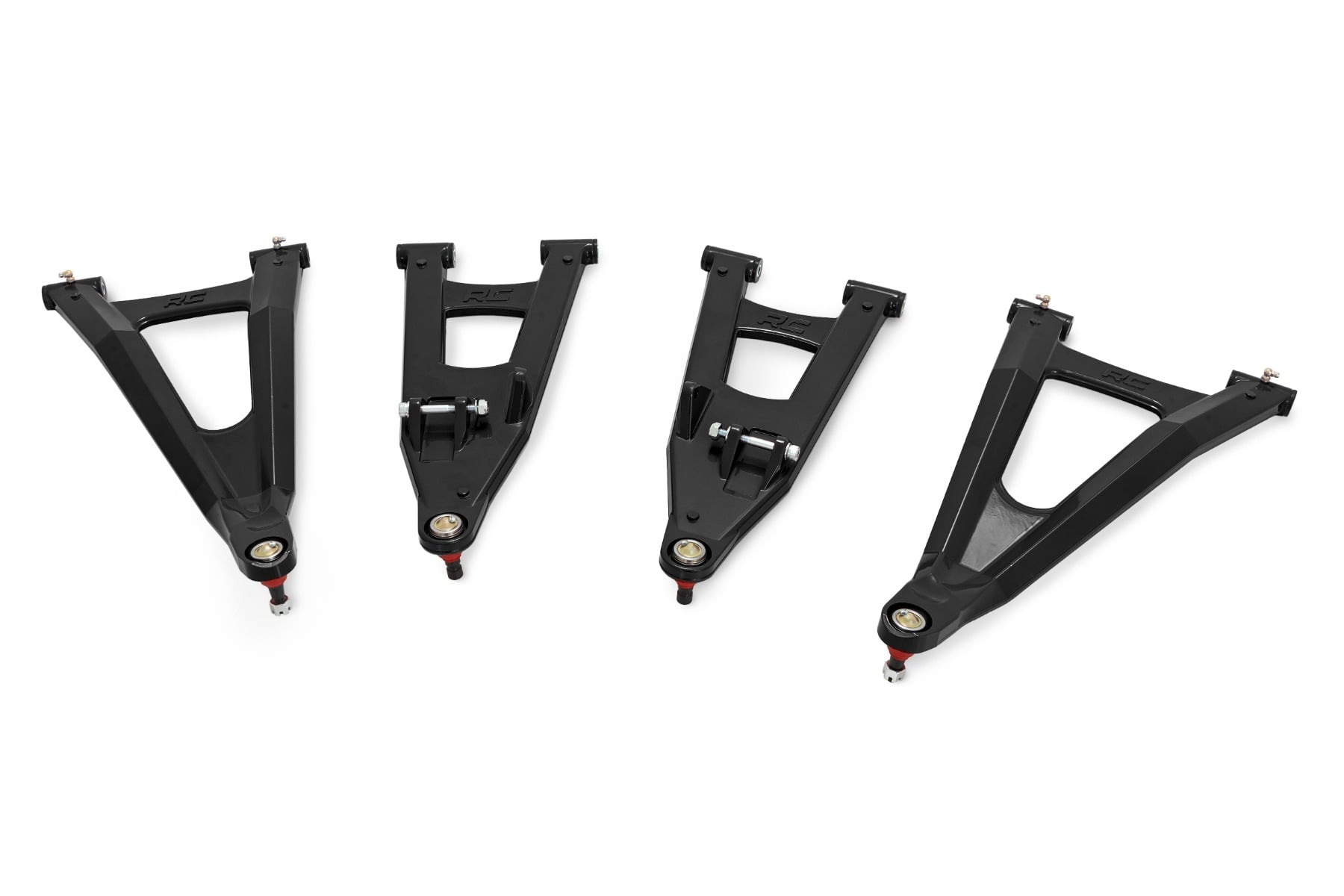 Rough Country Black Forged Alum High Clearance 2″ Fwd Offset Control Arms w/Ball Joints Polaris Ranger 1000XP