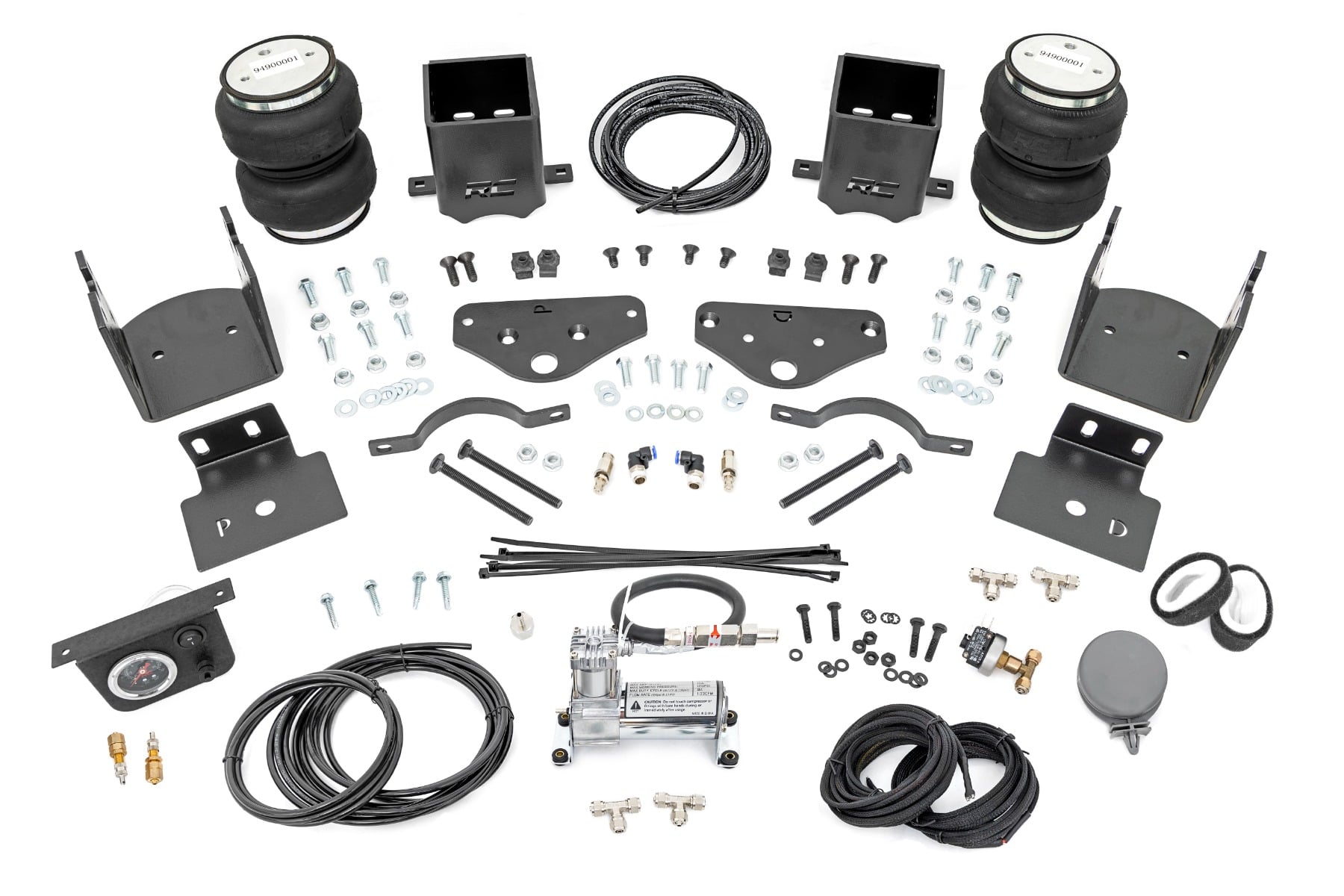 Rough Country Air Spring Kit w/compressor Ford F-250/F-350 Super Duty 4WD (2017-2022)