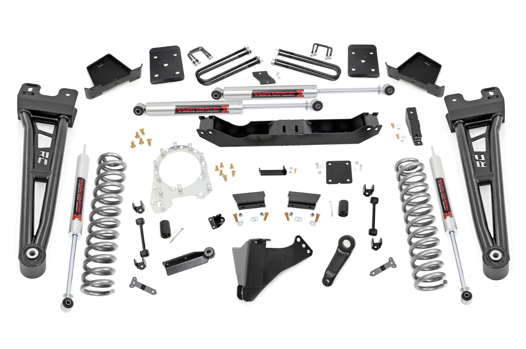 Rough Country 6 Inch Lift Kit R/A OVLDS M1 Ford F-250/F-350 Super Duty 4WD (17-22)