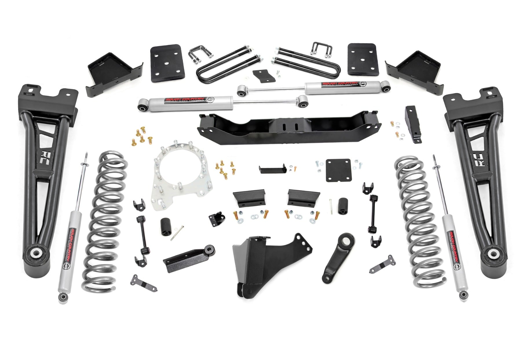Rough Country 6 Inch Lift Kit R/A OVLDS Ford F-250/F-350 Super Duty 4WD (2017-2022)