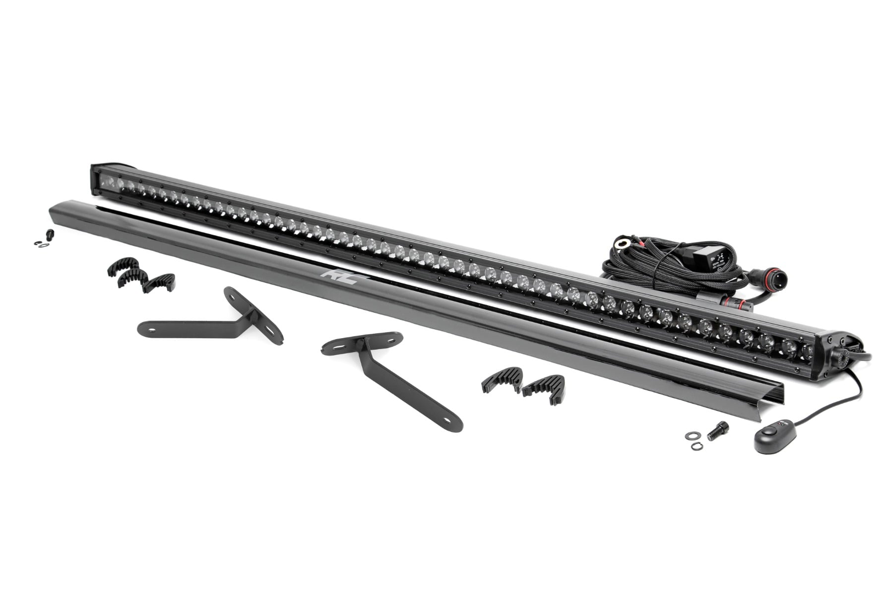 Rough Country LED Light Deck Roof 50″ Blk Single Row Can-Am Defender MAX HD10