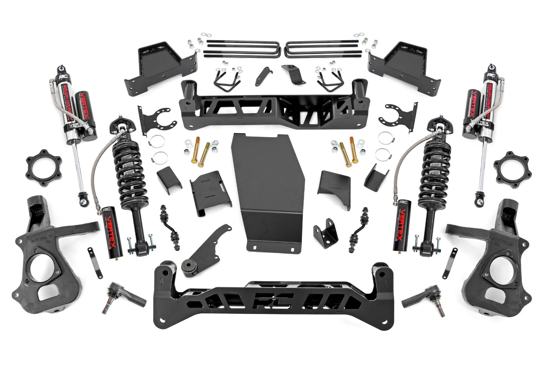 Rough Country 7 Inch Lift Kit Alum/Stamp Steel Vertex Chevy/GMC 1500 (14-18 & Classic)