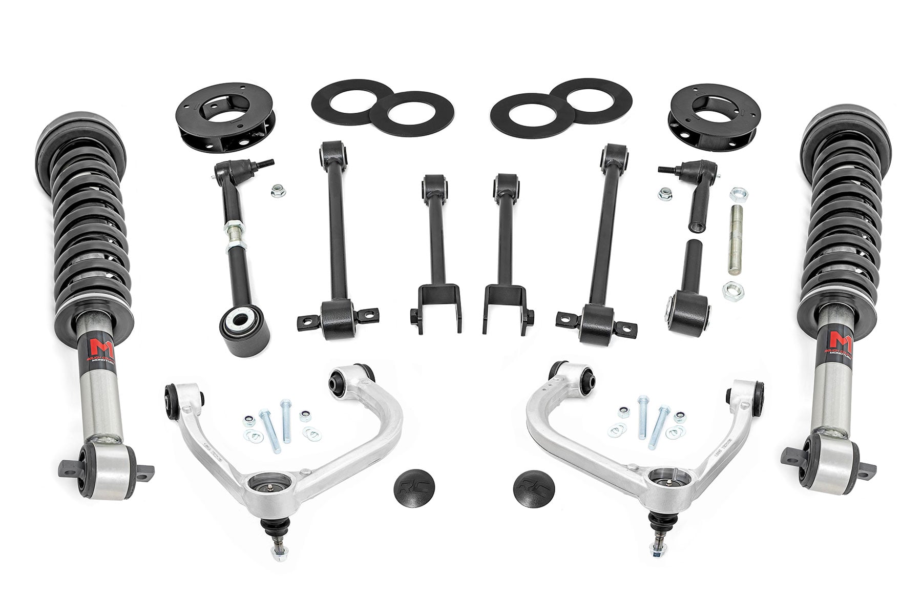 Rough Country 3 Inch Lift Kit UCA M1 Struts Ford Expedition 4WD (2018-2024)