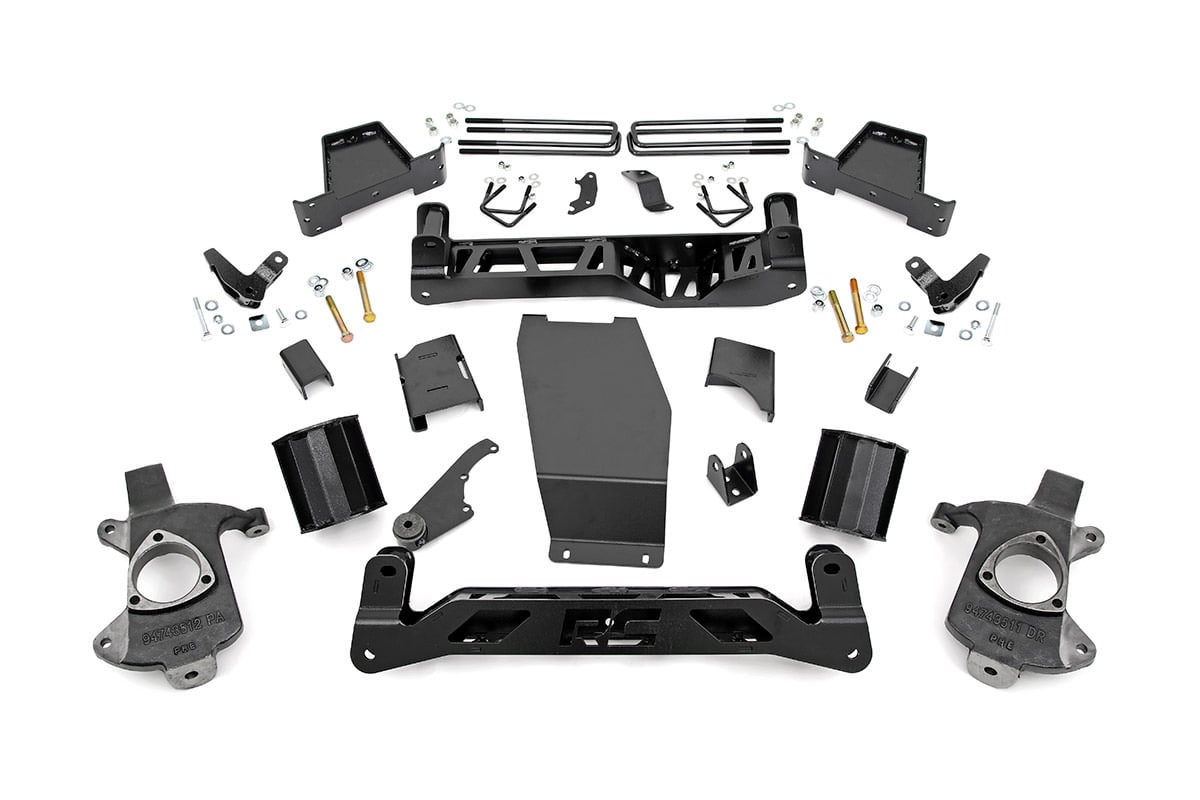 Rough Country 6 Inch Lift Kit Magneride Cast Steel GMC Sierra 1500 Denali 4WD (14-18)