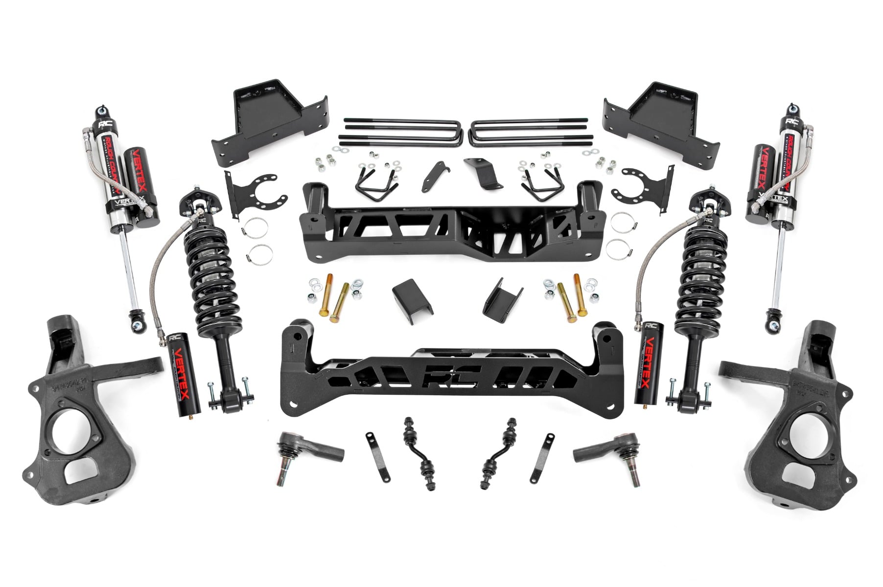 Rough Country 7 Inch Lift Kit Alum/Stamp Steel Vertex Chevy/GMC 1500 (14-18 & Classic)