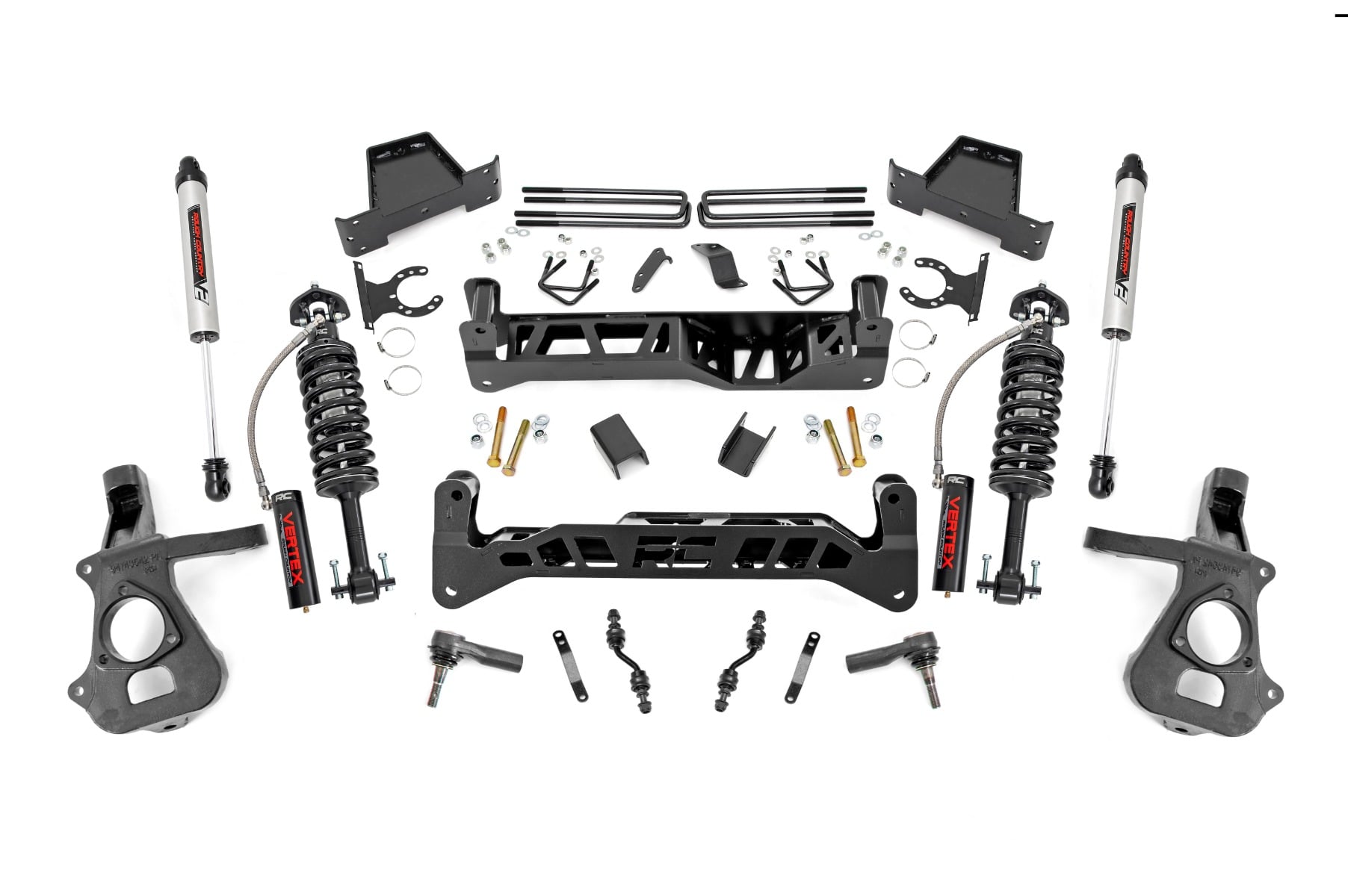 Rough Country 7 Inch Lift Kit Alu/Stamp Steel Vertex/V2 Chevy/GMC 1500 (14-18 & Classic)