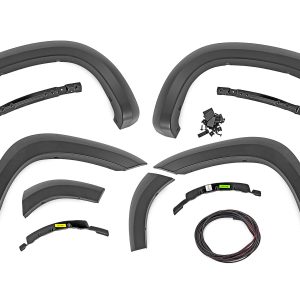Rough Country SF1 Fender Flares GAN Silver Ice Metallic Chevy Silverado 1500 (19-26)