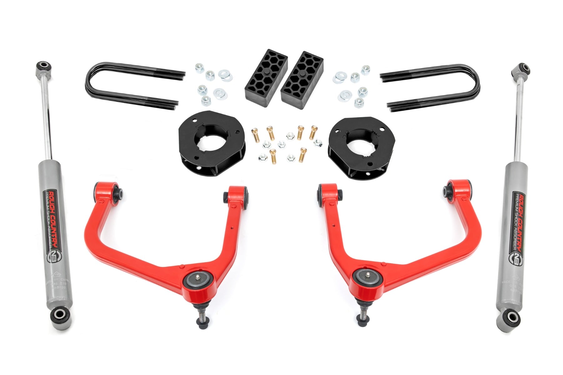 Rough Country 3.5 Inch Lift Kit Rear Mono Leaf Chevy Silverado 1500 2WD/4WD (2025-2026)