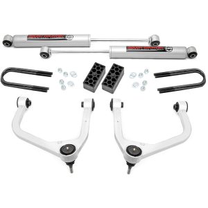 Rough Country 3.5 Inch Lift Kit N3 Struts Rear Mono Leaf Chevy Silverado 1500 (25-26)