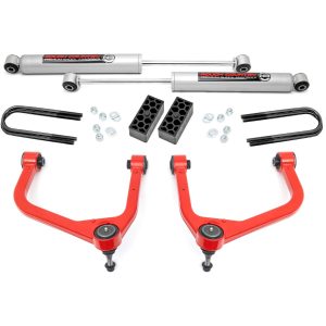 Rough Country 3.5 Inch Lift Kit N3 Struts Rear Mono Leaf Chevy Silverado 1500 (25-26)