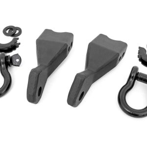 Rough Country Tow Hook Brackets D-Ring Combo Chevy Silverado 1500 2WD/4WD (2019-2022)