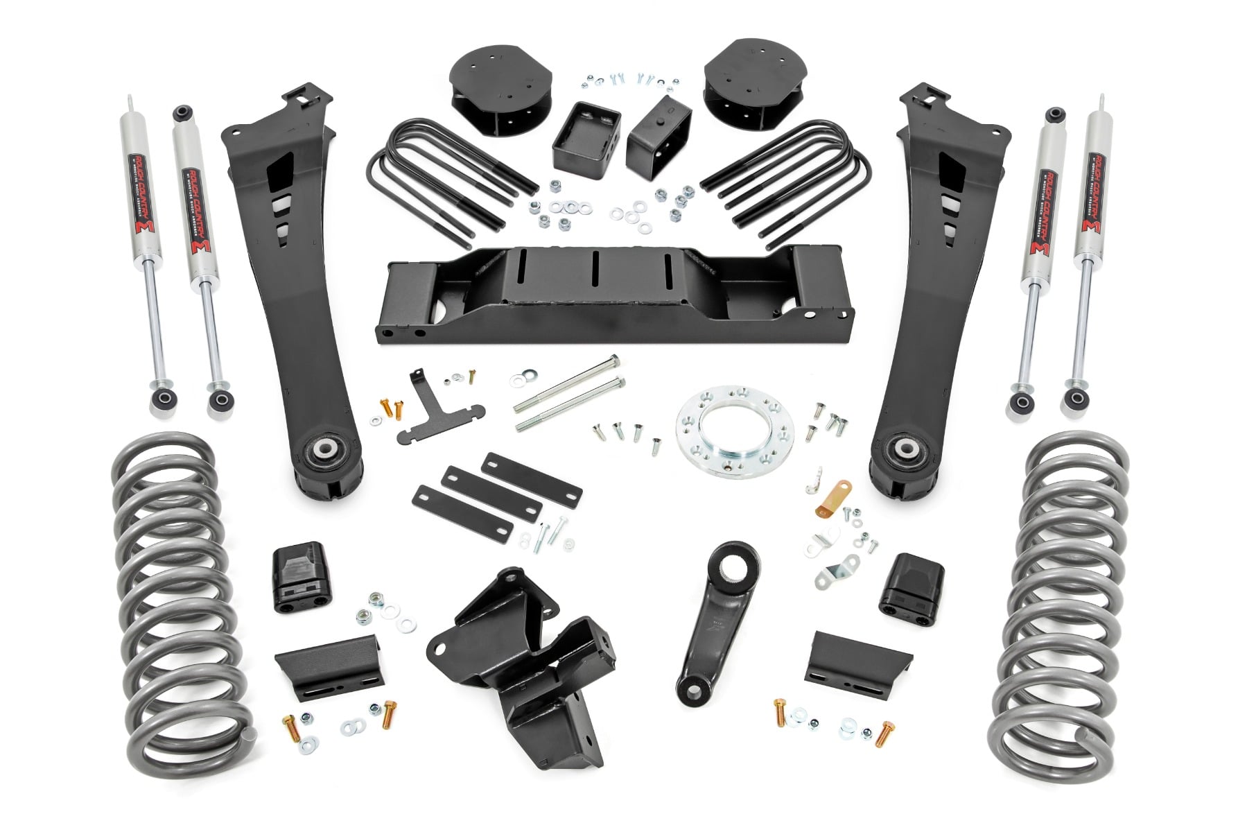 Rough Country 5 Inch Lift Kit Diesel AISIN M1 Ram 3500 4WD (2019-2024)