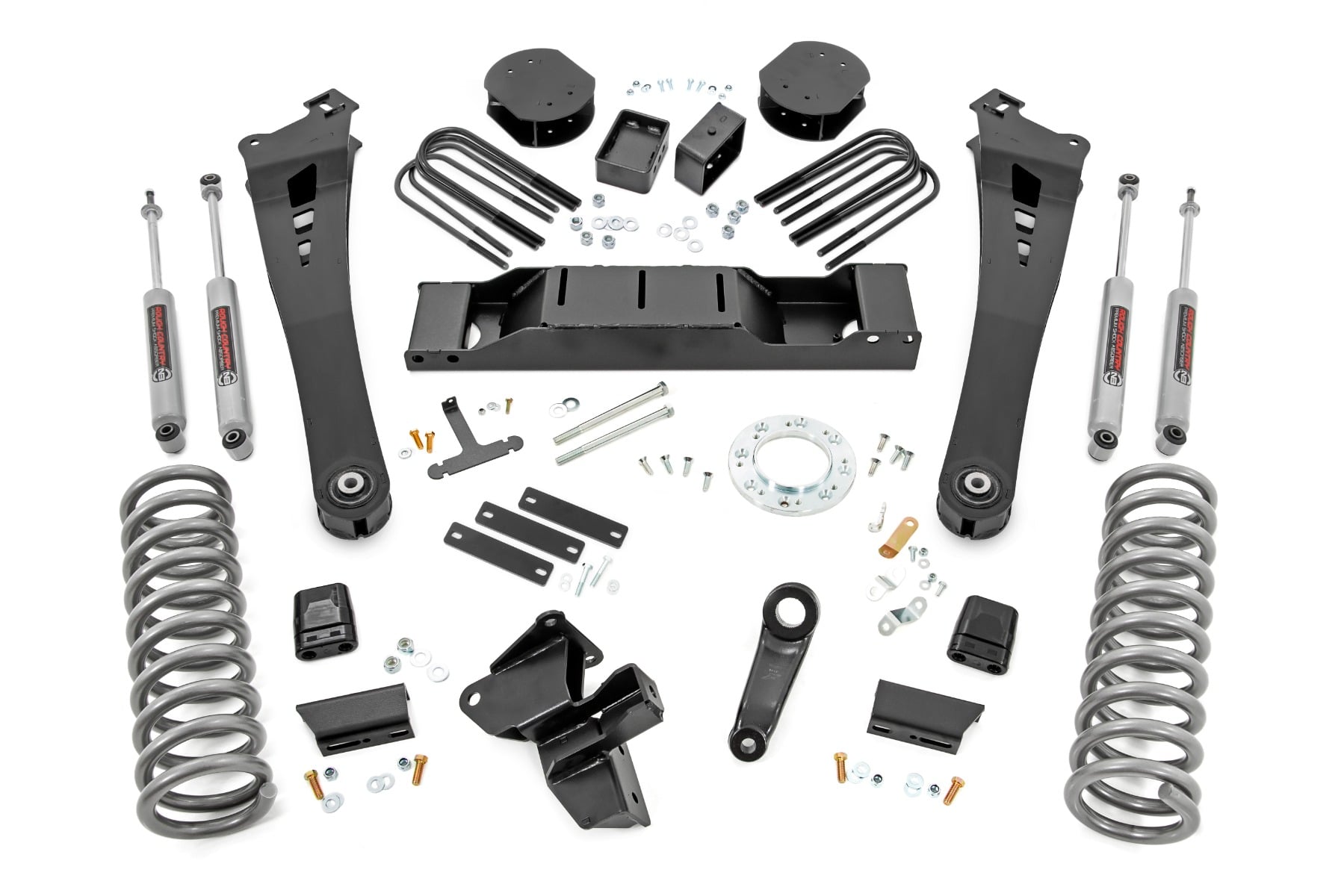 Rough Country 5 Inch Lift Kit Diesel AISIN Ram 3500 4WD (2019-2024)