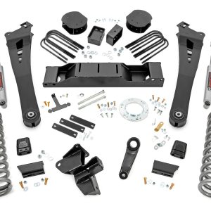 Rough Country 5 Inch Lift Kit DRW OE Rear Air Ram 3500 4WD (2020-2024)