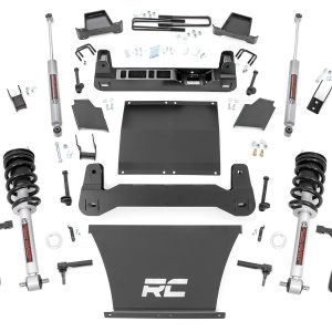Rough Country 6 Inch Lift Kit N3 Struts Chevy Silverado 1500 4WD (2019-2024)
