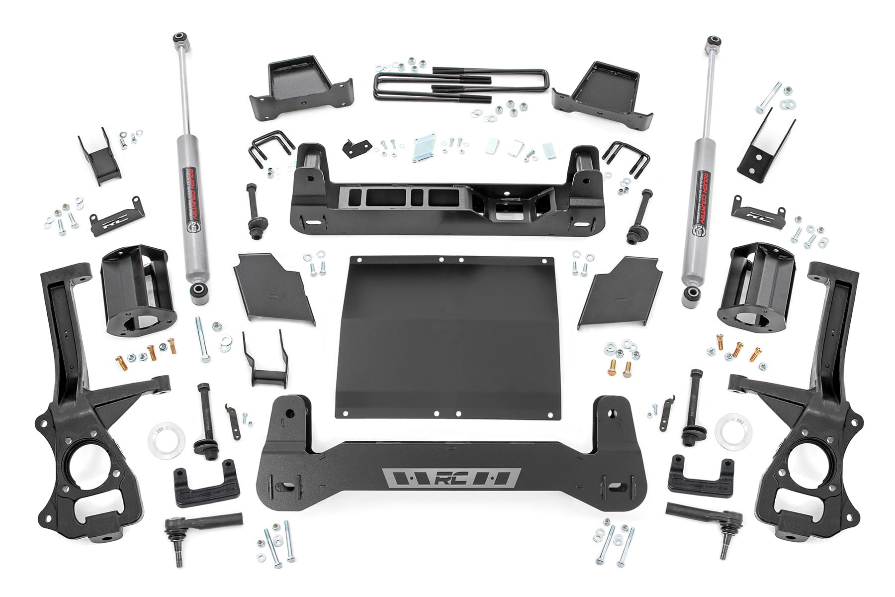 Rough Country 6 Inch Lift Kit Diesel Chevy Silverado 1500 4WD (2019-2024)