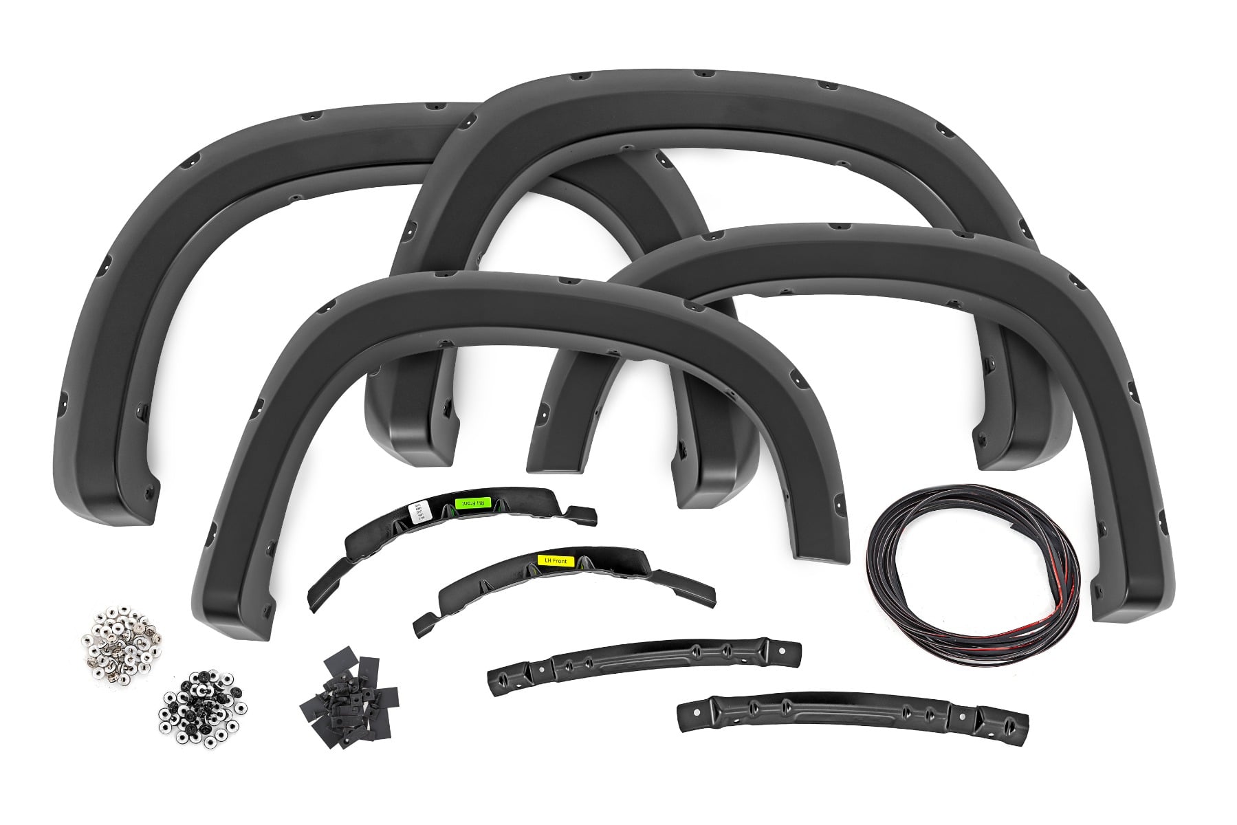 Rough Country Pocket Fender Flares GJI Shadow Gray Chevy Silverado 1500 2WD/4WD (22-26)