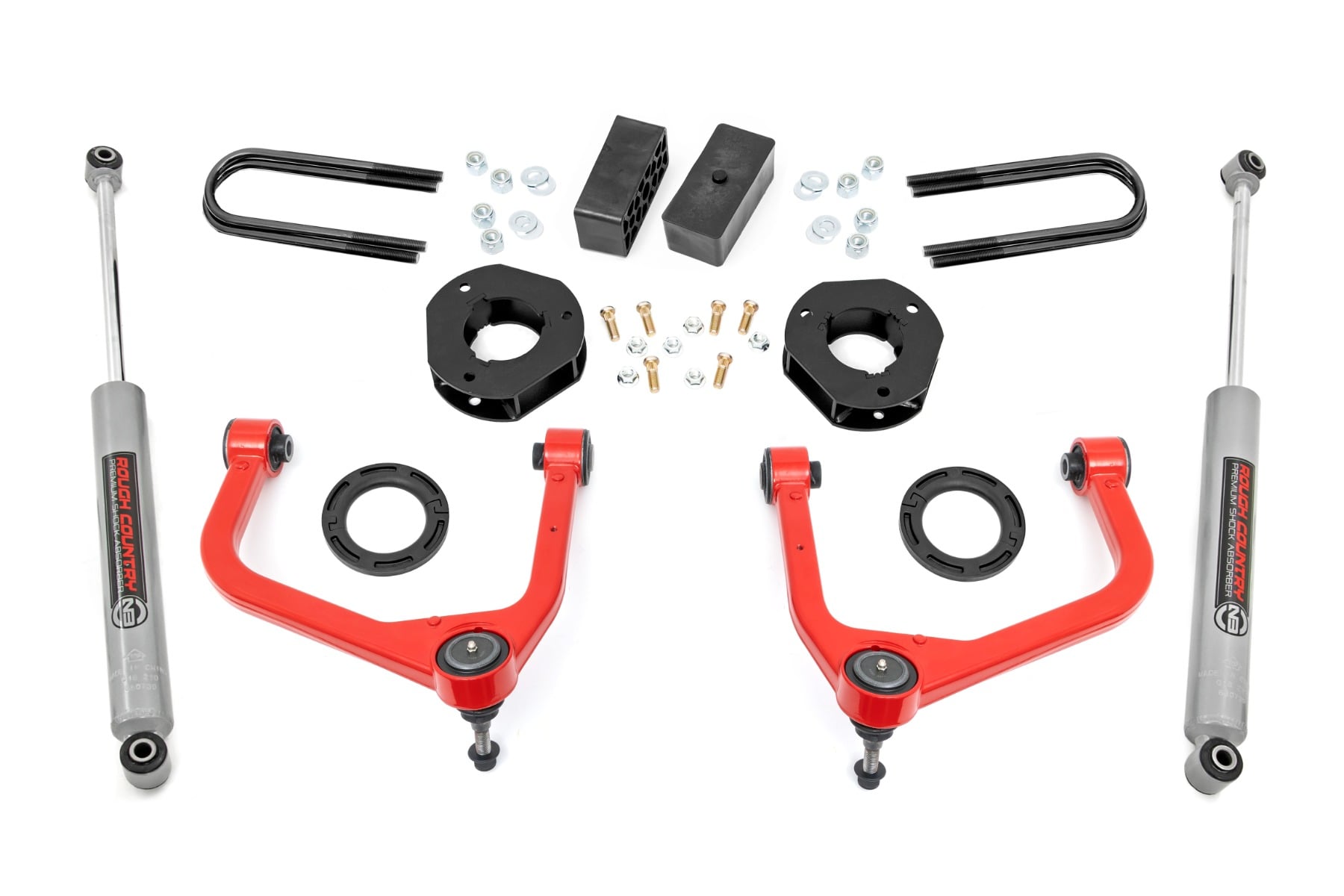 Rough Country 3.5 Inch Lift Kit Mono Leaf Rear GMC Sierra 1500 2WD/4WD (2025-2026)