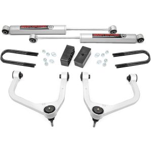Rough Country 3.5 Inch Lift Kit Mono Leaf Rear N3 Struts GMC Sierra 1500 (25-26)