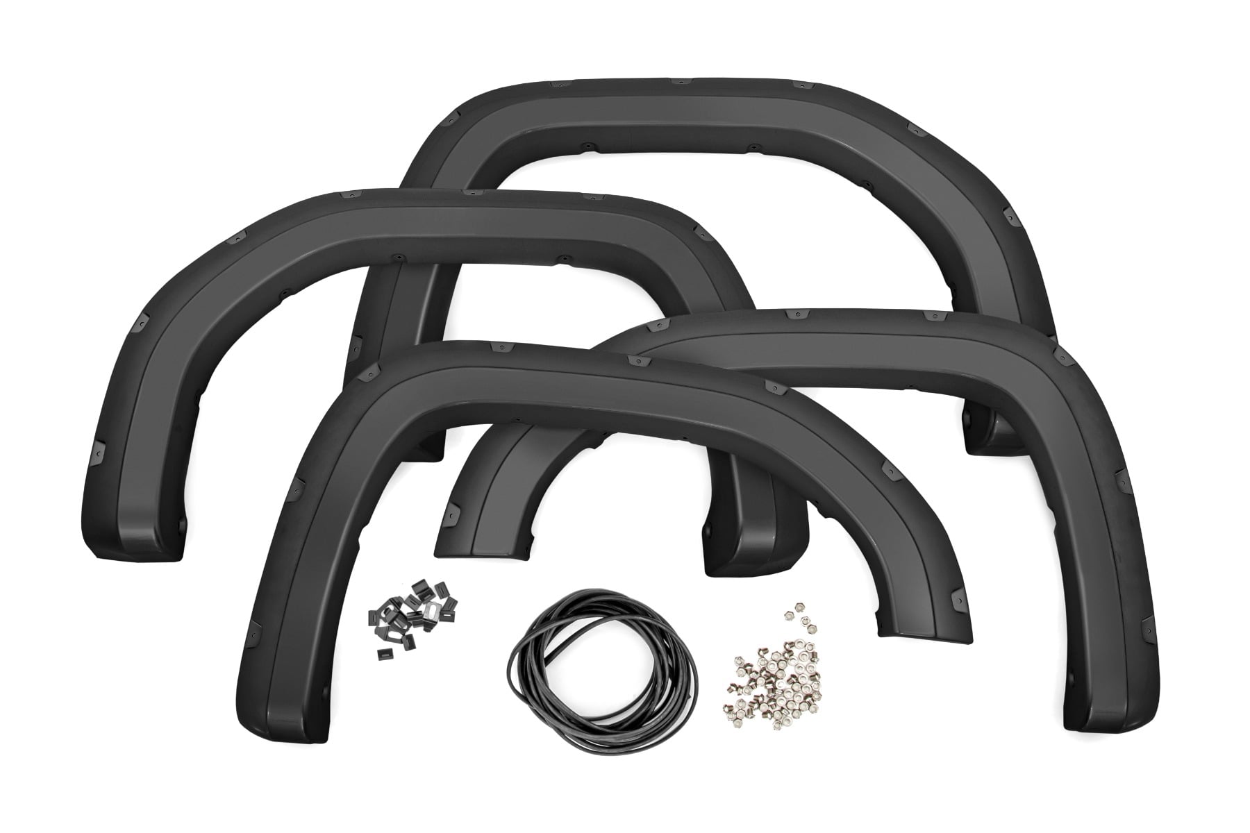 Rough Country Pocket Fender Flares G6M Titanium Rush GMC Sierra 1500 2WD/4WD (19-26)
