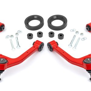 Rough Country 1.75 Inch Leveling Kit Forged Red UCA AT4 GMC Sierra 1500 (2019-2026)