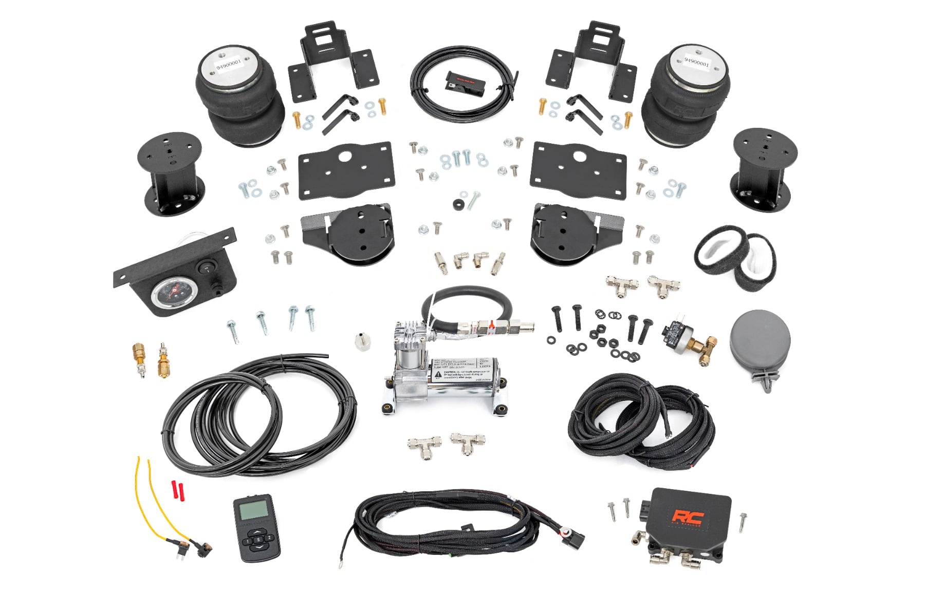 Rough Country Air Spring Kit w/compressor Wireless Controller 6 Inch Lift Kit Ram 1500 (19-26)
