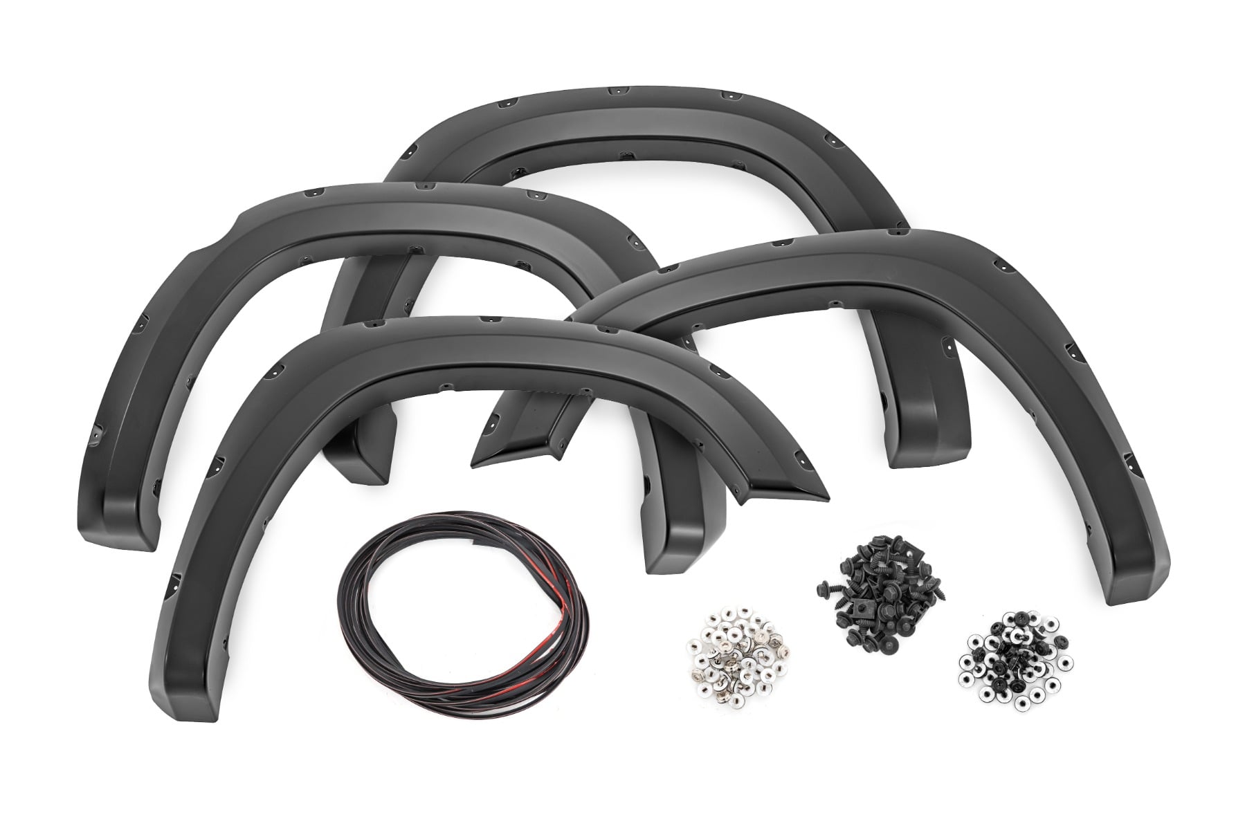 Rough Country Pocket Fender Flares PS2 Bright Silver Metallic Ram 1500 2WD/4WD (19-24)