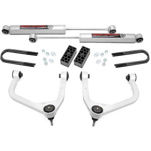 Rough Country 3.5 Inch Lift Kit N3 Struts Rear Mono Leaf Chevy Silverado 1500 (22-24)