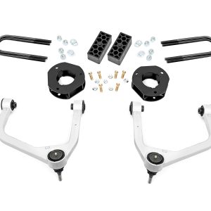 Rough Country 3.5 Inch Lift Kit Rear Mono Leaf Chevy Silverado 1500 2WD/4WD (2022-2024)