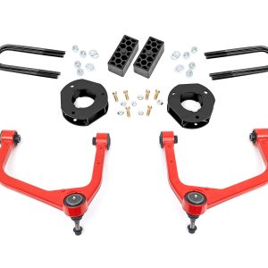 Rough Country 3.5 Inch Lift Kit Rear Mono Leaf Chevy Silverado 1500 2WD/4WD (2022-2024)