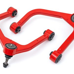 Rough Country Red Forged Upper Control Arms 3.5 Inch Lift Chevy/GMC Sierra/Silverado 1500 (19-26)