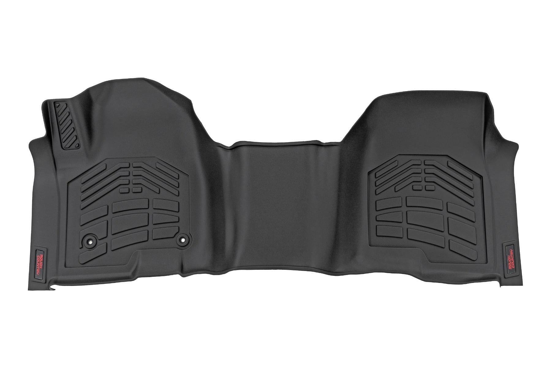 Rough Country Sure-Fit Floor Mats Front Over Hump Crew Chevy/GMC 1500/2500HD/3500HD (19-26)