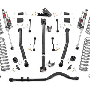 Rough Country 3.5 Inch Lift Kit Adj Lower FR D/S M1R Jeep Wrangler JL 4WD (2018-2023)