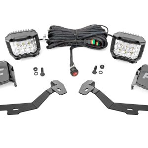 Rough Country LED Light Kit Ditch Mount 3″ OSRAM Wide Ram 1500 2WD/4WD (2019-2026)