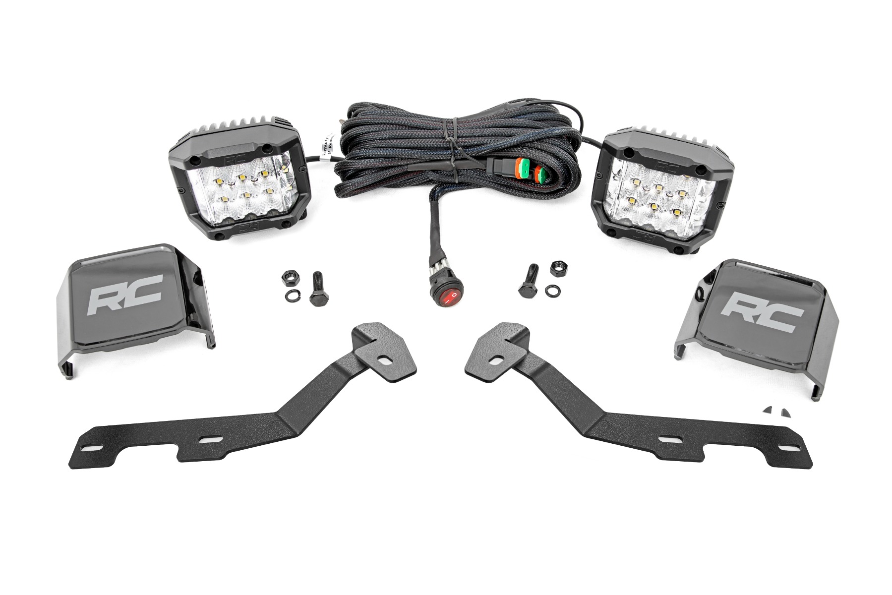 Rough Country LED Light Kit Ditch Mount 3″ OSRAM Wide Ram 1500 2WD/4WD (2019-2026)