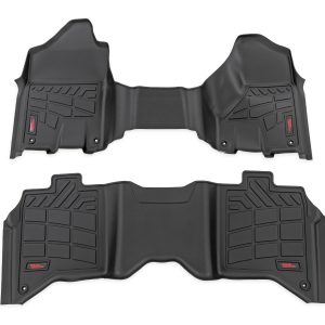 Rough Country Sure-Fit Floor Mats Front & Rear Crew Ram 2500/3500 2WD/4WD (2019-2026)